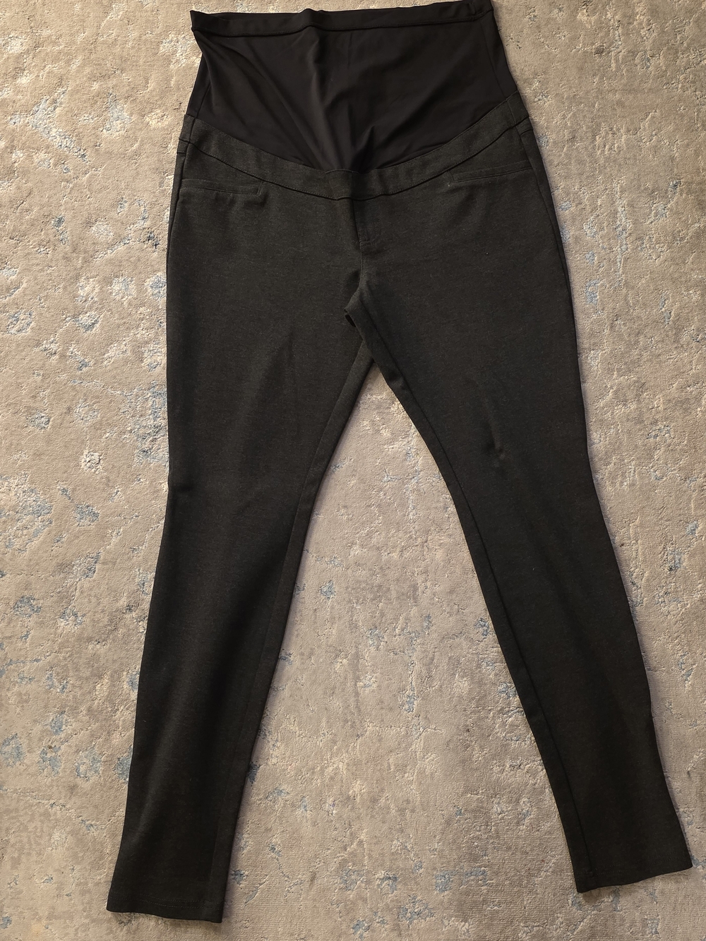 Maternity High-Waist Black Leggings